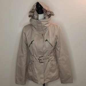 Marc New York Tan Belted Surplus Cargo Utility Jacket